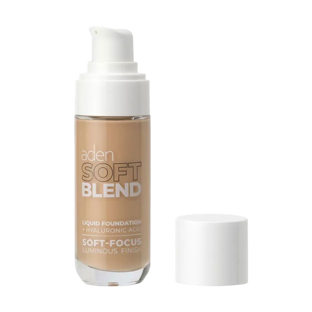 Рідка тональна основа для обличчя Aden Soft Blend Liquid Foundation 02 Ivory, 30 мл